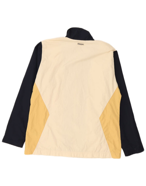 Kappa træningsdragt topjakke til kvinder UK 18 XL Beige Colourblock Polyester