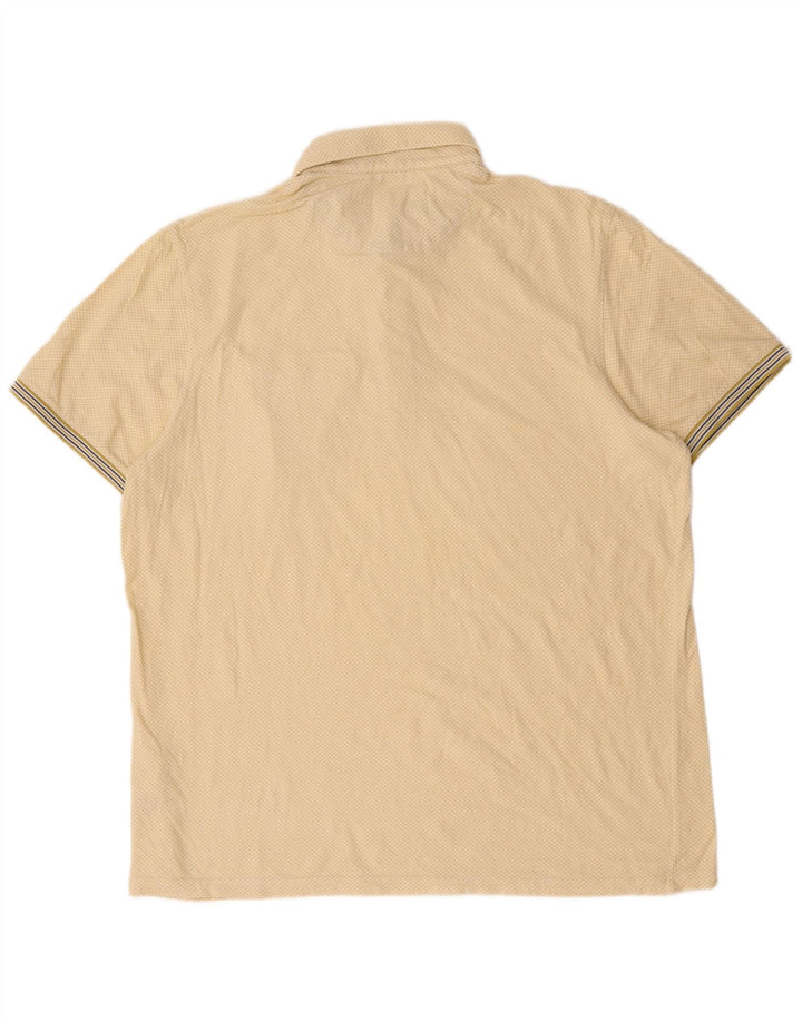 Ted Baker Herre poloskjorte str. 5 XL Gul plettet bomuld