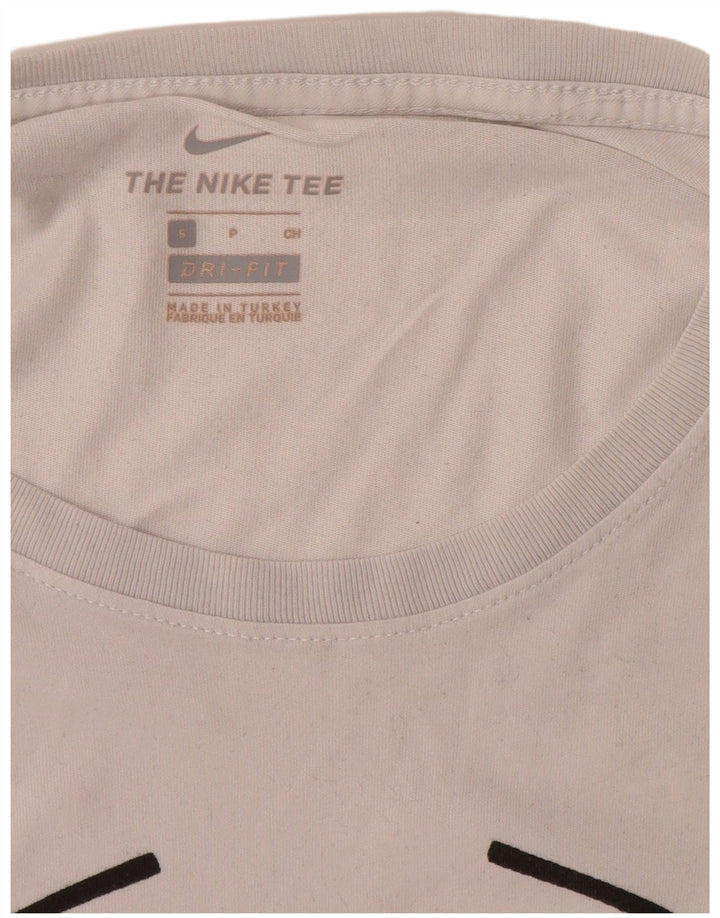 Nike Herre Dri Fit grafisk T-shirt top lille hvid