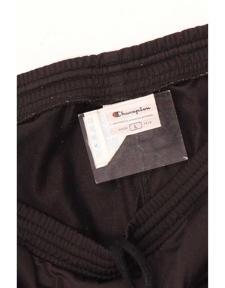 Champion Herre grafisk træningsdragt Bukser Large Black Colourblock Polyester
