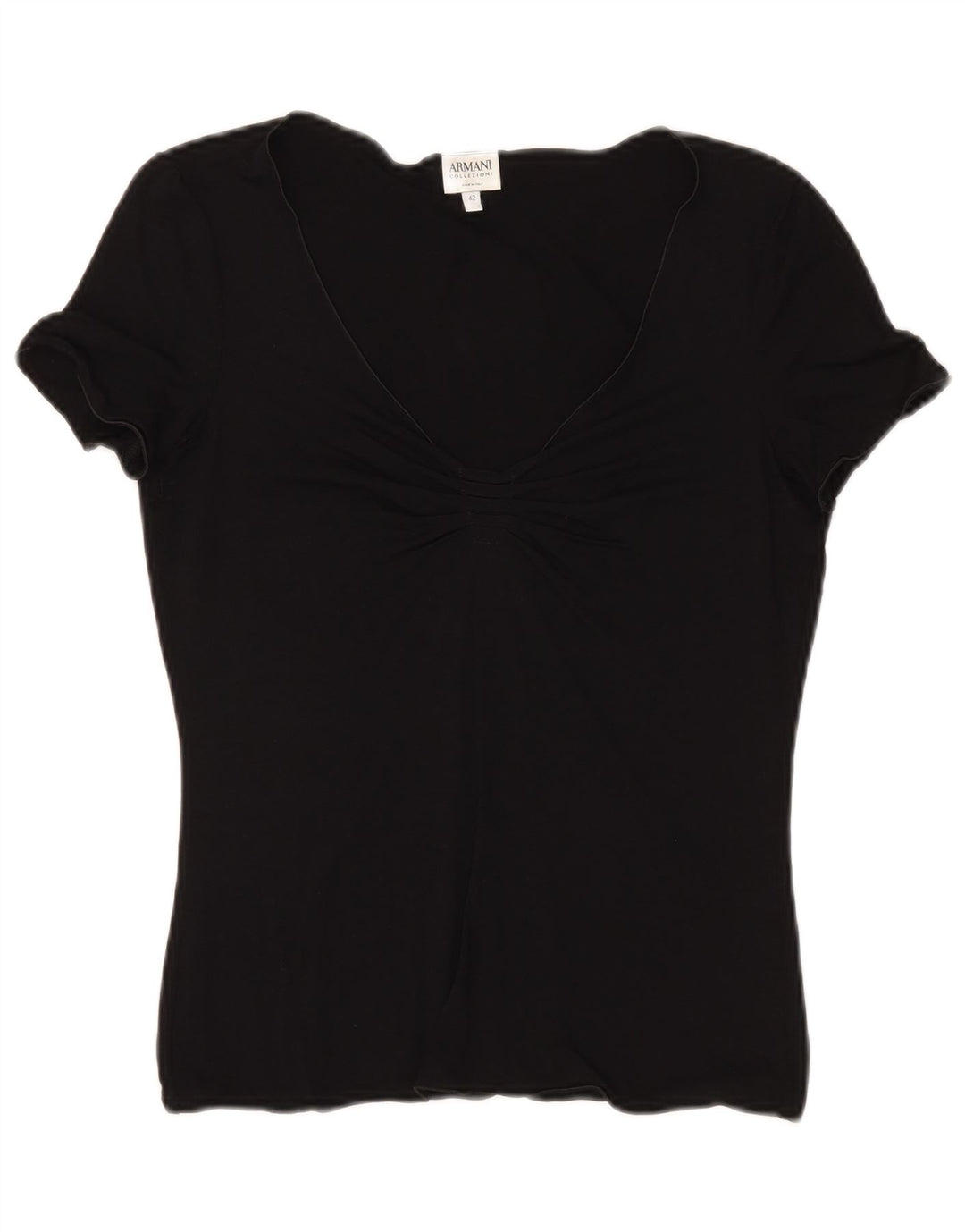 ARMANI COLLEZIONI Dame bluse Top IT 42 Medium Sort
