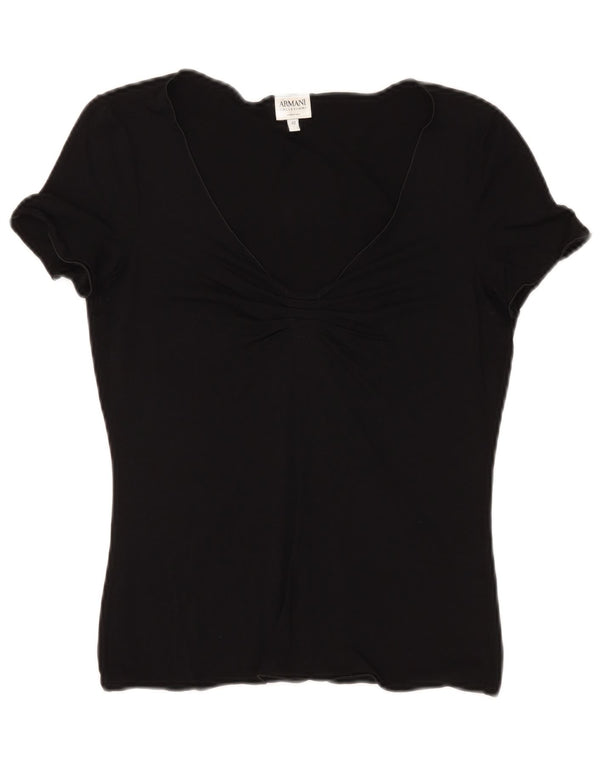 ARMANI COLLEZIONI Dame bluse Top IT 42 Medium Sort