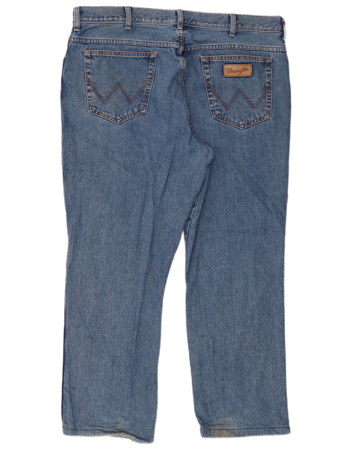 Wrangler Herre Texas Straight Jeans W40 L28 Blå