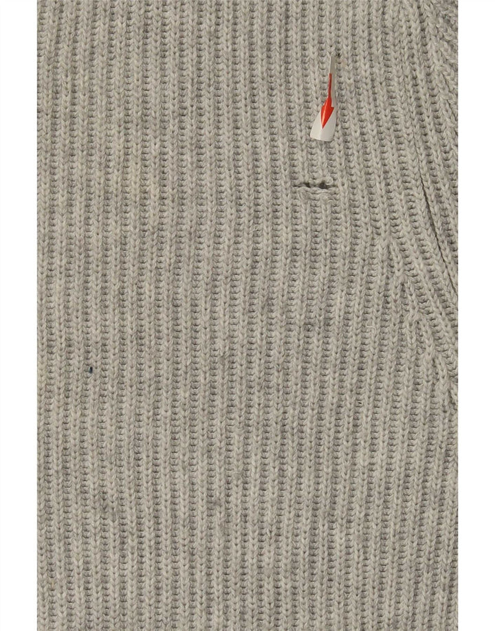 Zara Herre Crew Neck Jumper Sweater Medium Grå Polyester