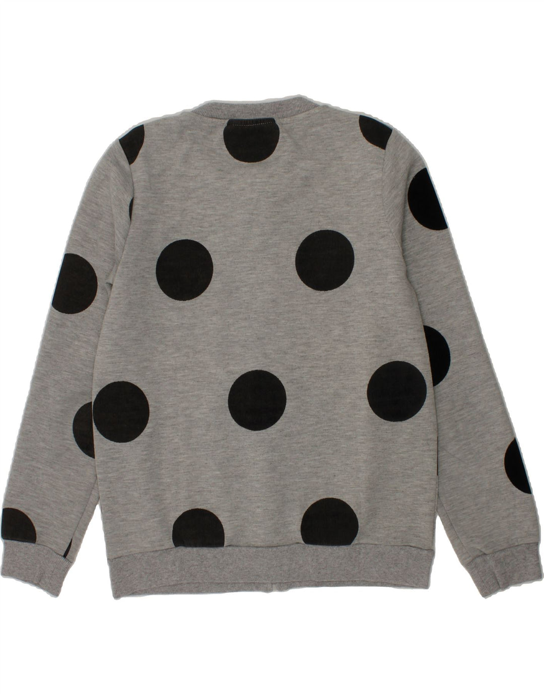 GUESS Girls Cardigan Sweater 11-12 Years Grey Polka Dot Polyester Vintage Guess and Second-Hand Guess from Messina Hembry 