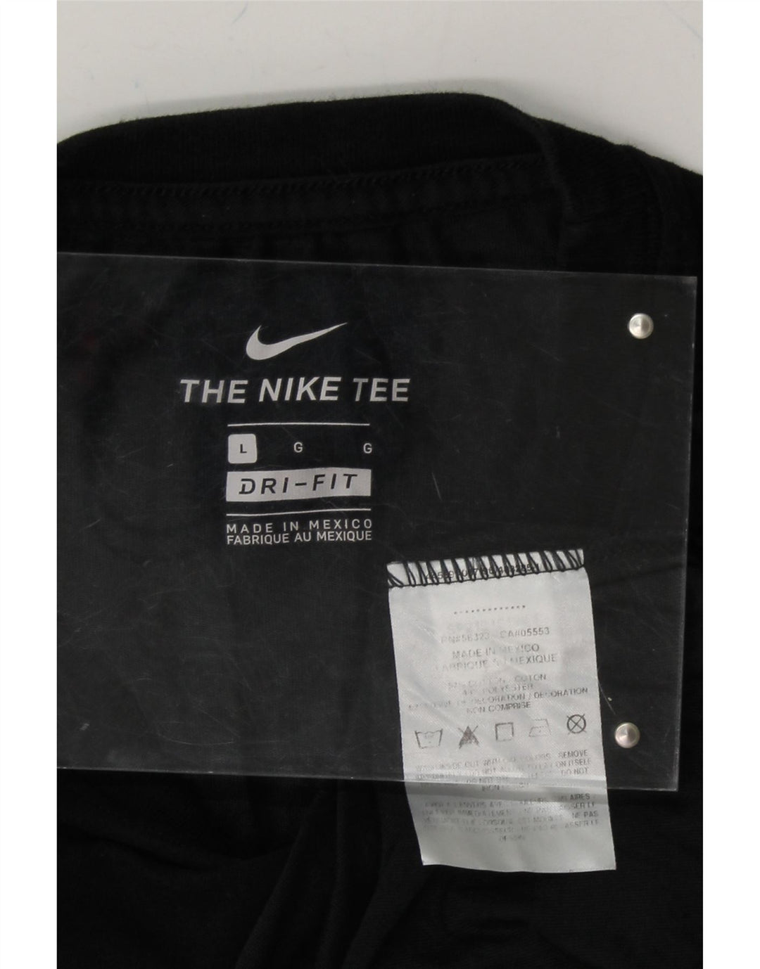 NIKE Mens Dri Fit T-Shirt Top Large Black Cotton Vintage Nike and Second-Hand Nike from Messina Hembry 