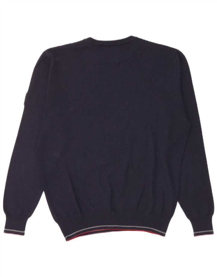 Refrigiwear Herre Regular Fit Crew Neck Jumper Sweater Small Navy Blue