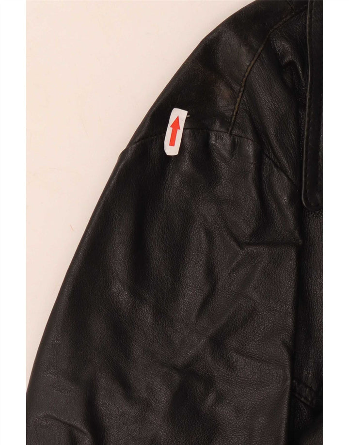 Vintage herre læderjakke UK 36 Small Black