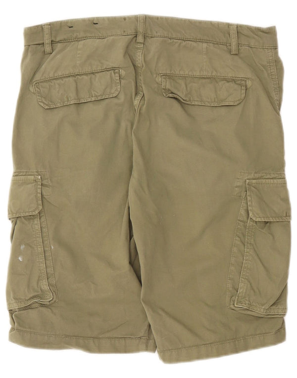 Lyle & Scott Herre Cargo Shorts W33 Medium Khaki Bomuld