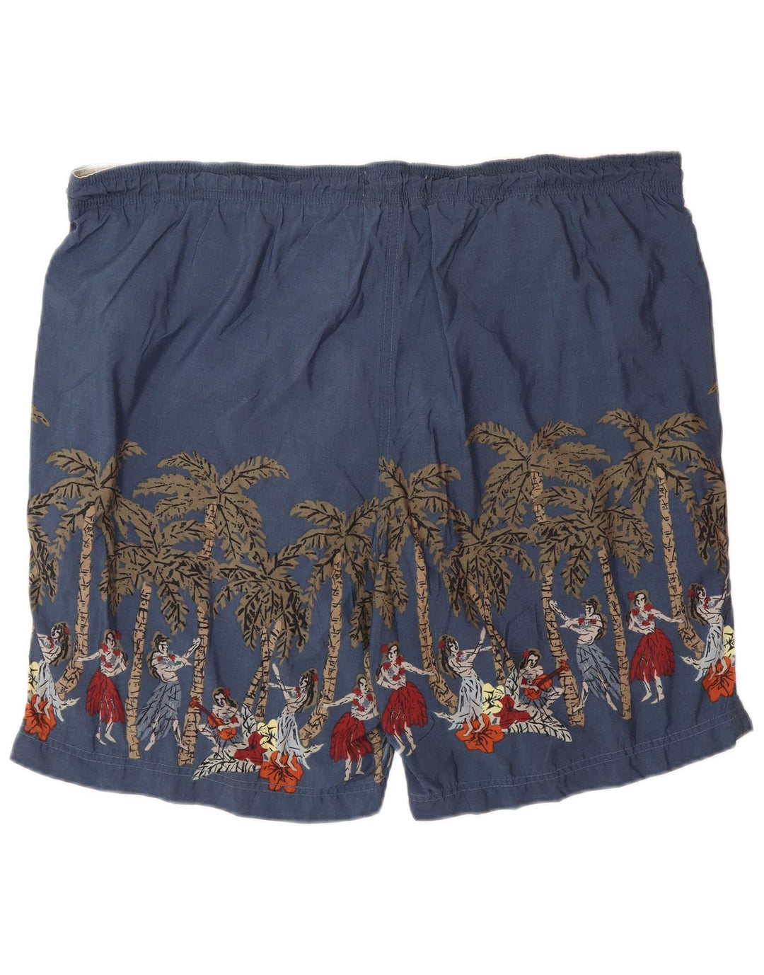 Izod Herre grafiske svømmeshorts Medium Navy Blue Floral Nylon Hawaiian