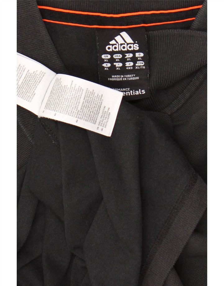 Adidas Herre Climalite Polo Shirt XL Sort Bomuld