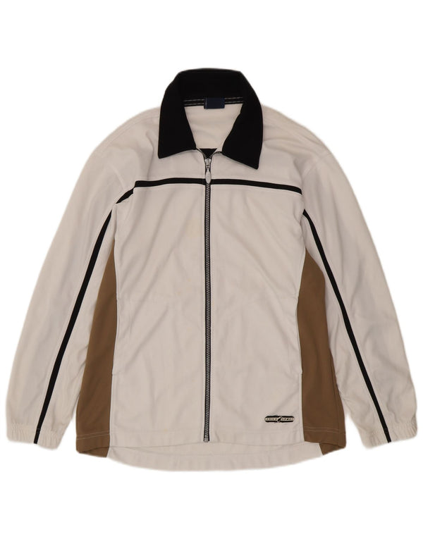 Asics Træningsdragt til mænd Topjakke Medium White Colourblock Polyester