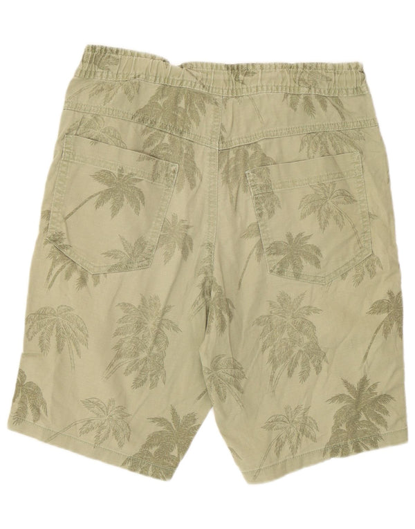 Benetton Girls Hawaii Chino Shorts 13-14 år XL W26 Grøn blomster