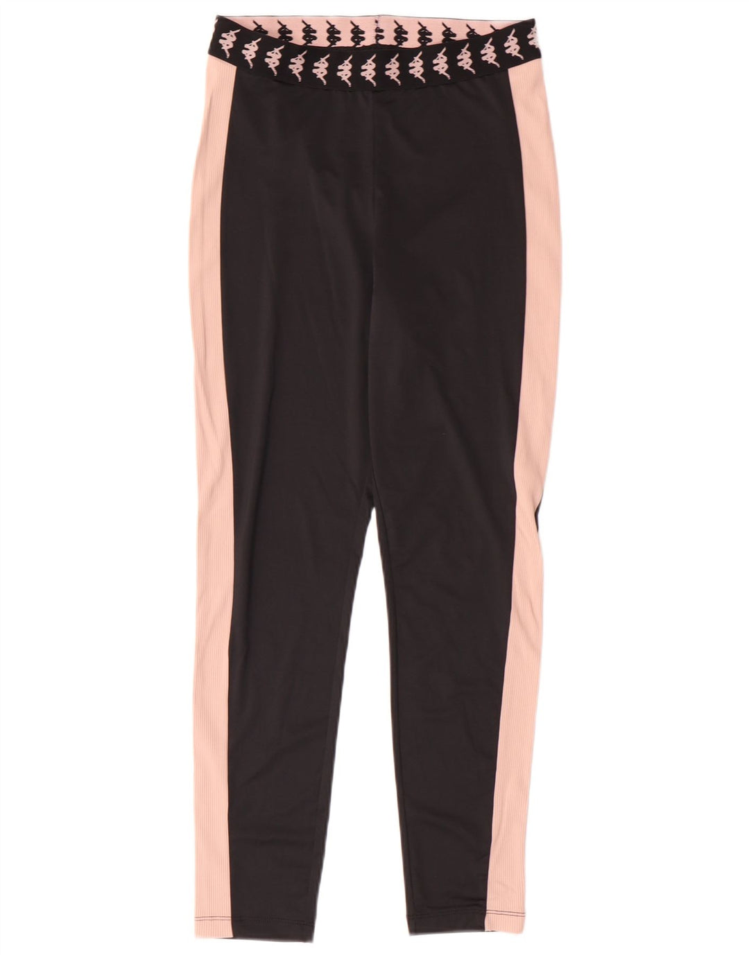 Kappa Womens Tezenis Grafiske Leggings UK 8 Small Black Colourblock