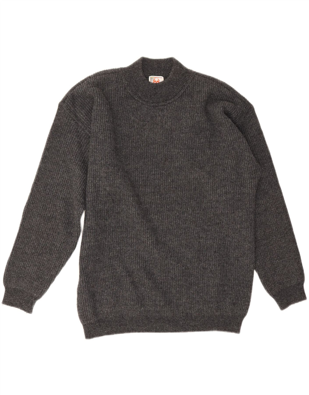 Stefanel Herre Turtle Neck Jumper Sweater Medium Grey Uld
