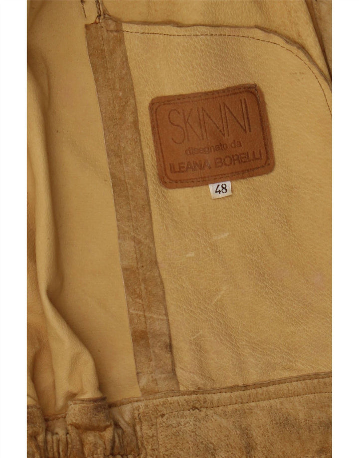 Skinni Dame Ruskindsjakke IT 48 XL Beige