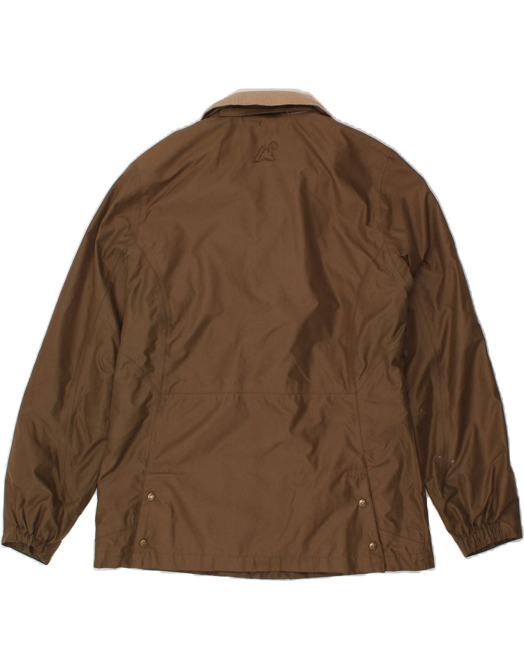 VINTAGE Womens Windbreaker Jacket UK 14 Medium Brown Polyester Vintage Vintage and Second-Hand Vintage from Messina Hembry 