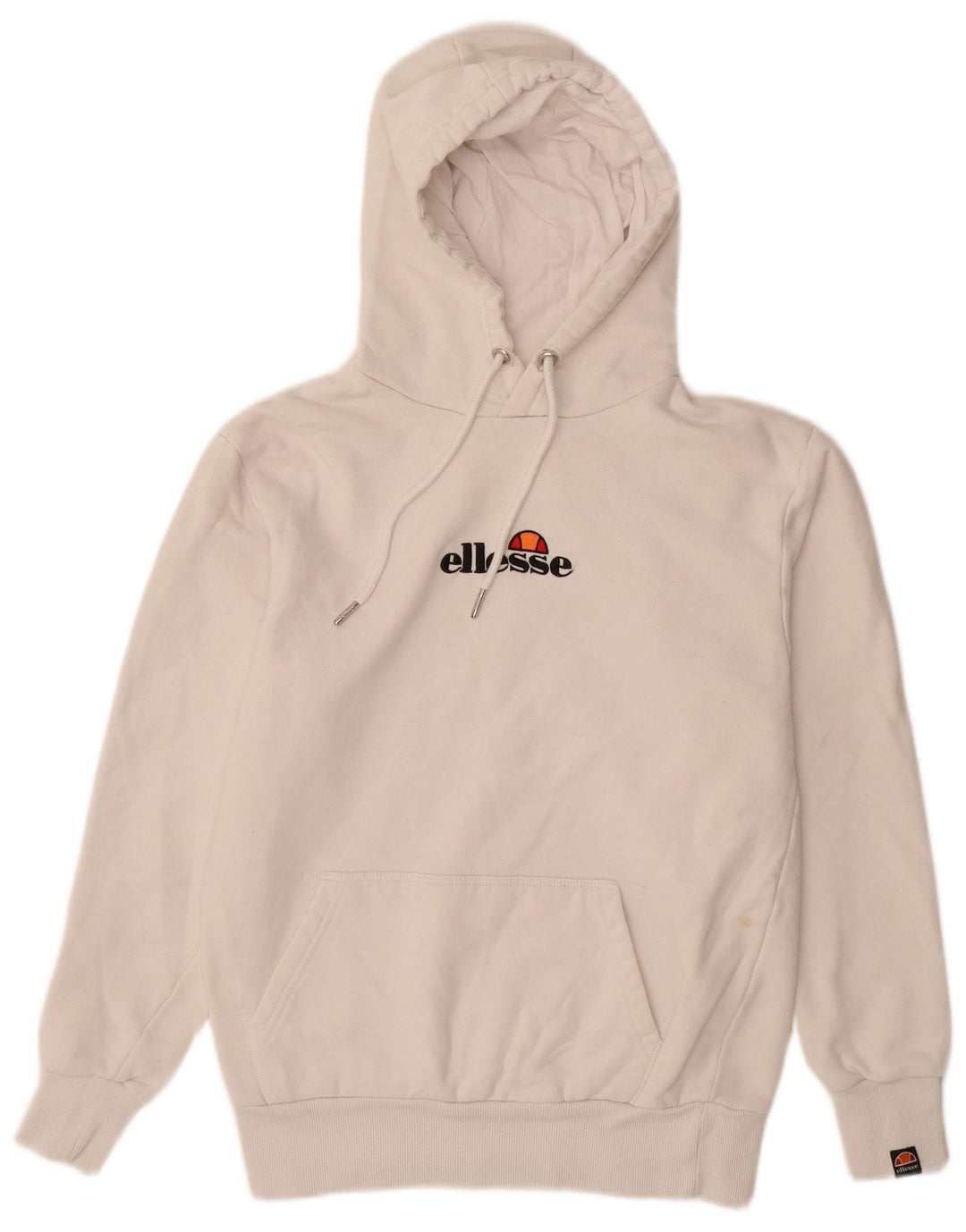 ELLESSE Grafisk hættetrøje til mænd, lille råhvid bomuld