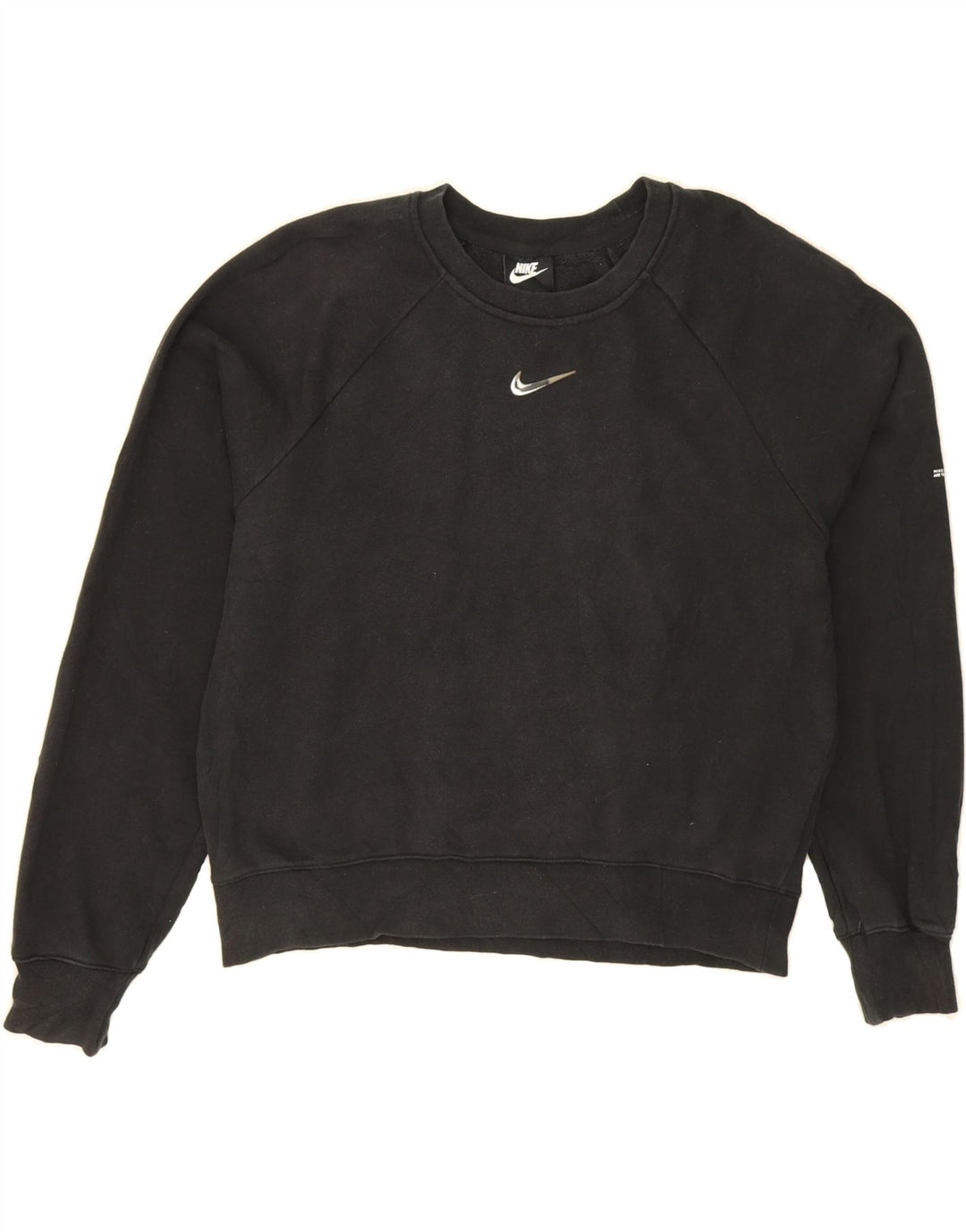 NIKE Womens Sweatshirt Jumper UK 16 Large Black Cotton Vintage Nike and Second-Hand Nike from Messina Hembry 