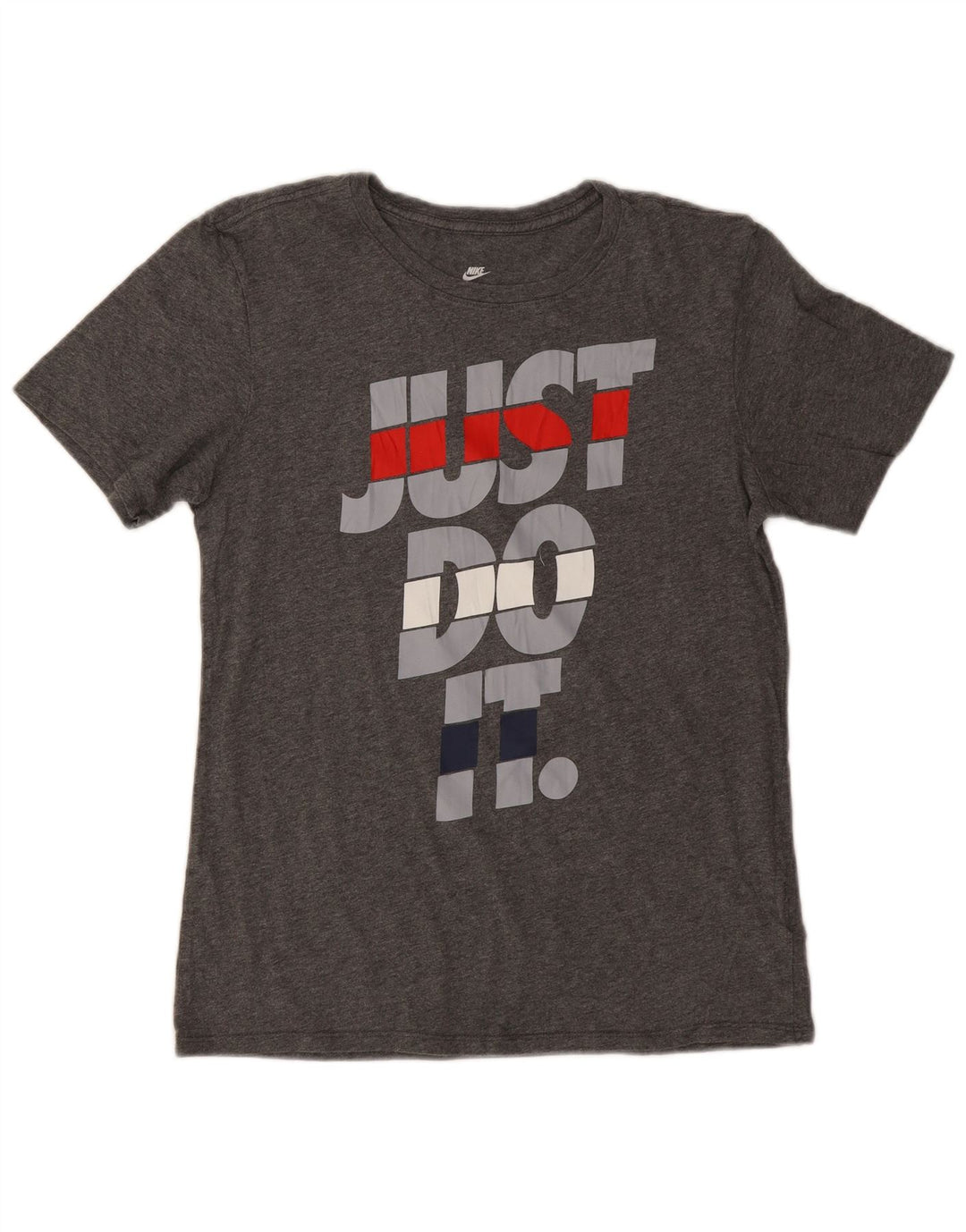Nike grafisk T-shirt top til kvinder DK 10 Lille grå bomuld