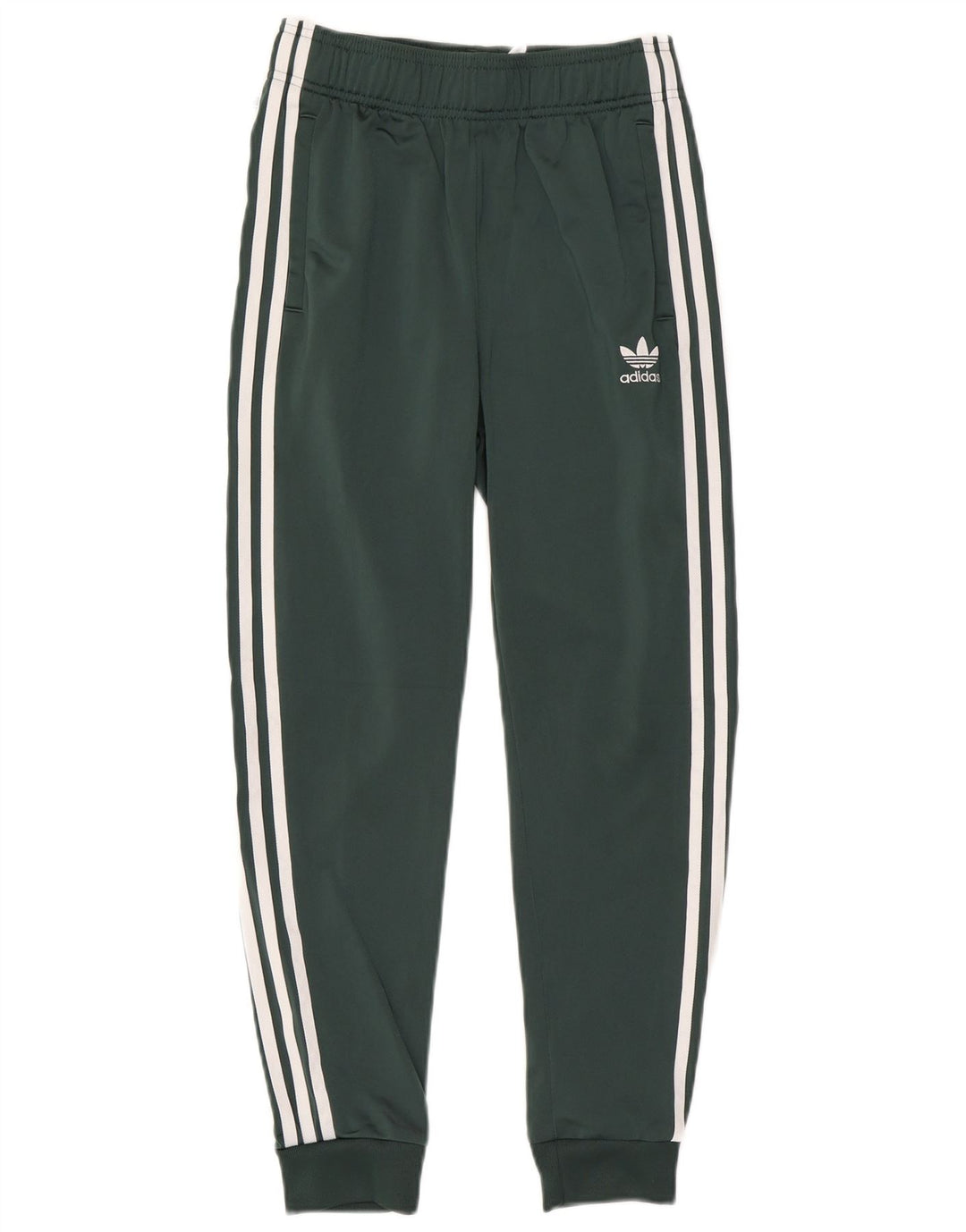 Adidas Drenge Træningsdragt Bukser Joggers 12-13 År Grøn Polyester