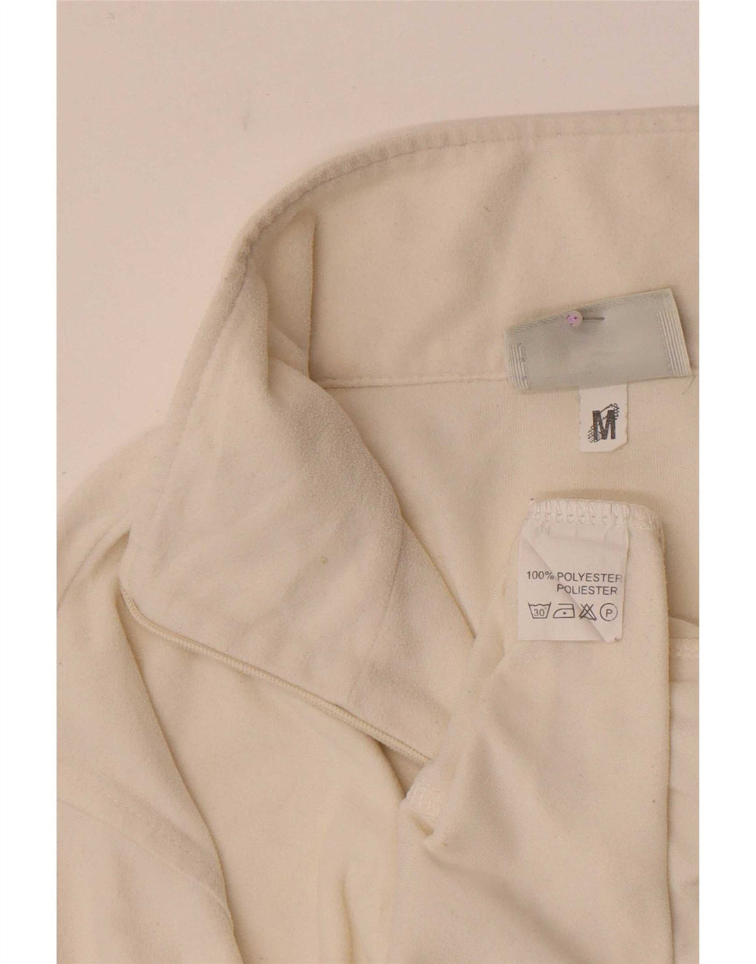 Asics Dame Fleece Jumper med lynlås DK 14 Medium White Polyester