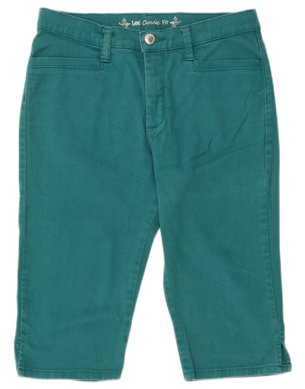 Lee Womens Classic Fit denimshorts US 8 Medium W30 Grøn bomuld