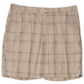 QUIKSILVER Chino Shorts til mænd W38 XL Hvid ternet bomuld