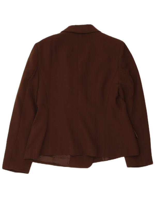 LUISA SPAGNOLI Dame Blazer Jacket IT 48 XL Brun Polyester