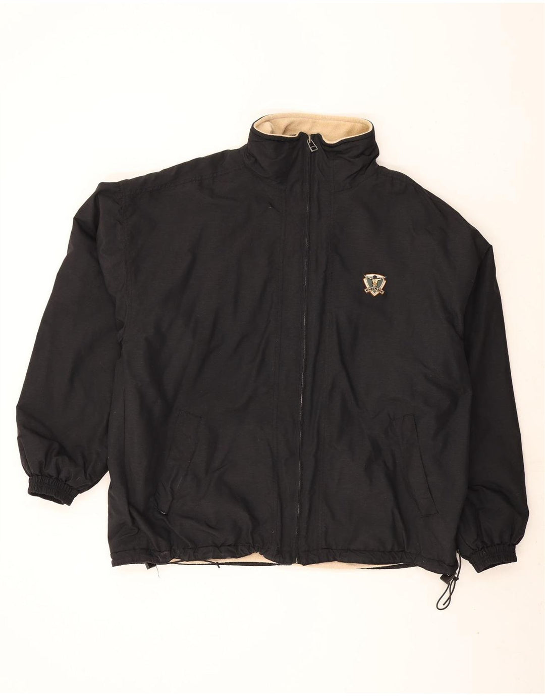 Chiemsee Herre Oversized Windbreaker Jacket UK 42 XL Sort Polyester