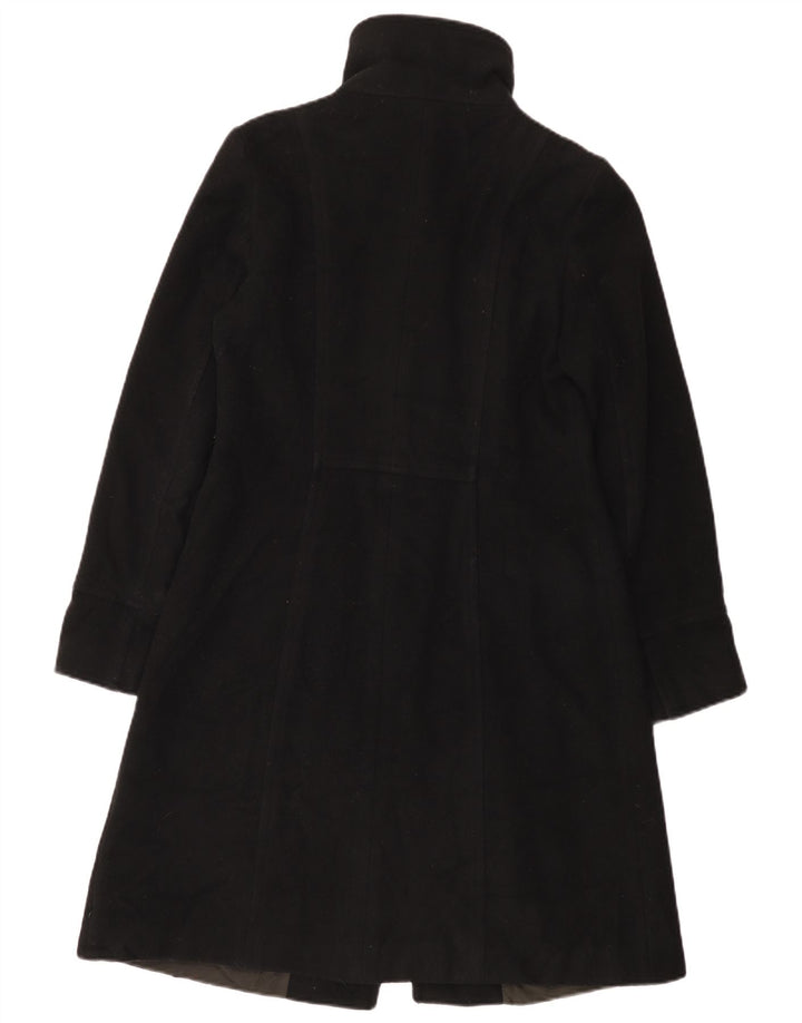 Zara Dame Overfrakke UK 12 Medium Sort Uld