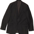 FERRE Mens 2 Button Blazer Jacket IT 54 2XL Black Wool Vintage Ferre and Second-Hand Ferre from Messina Hembry 
