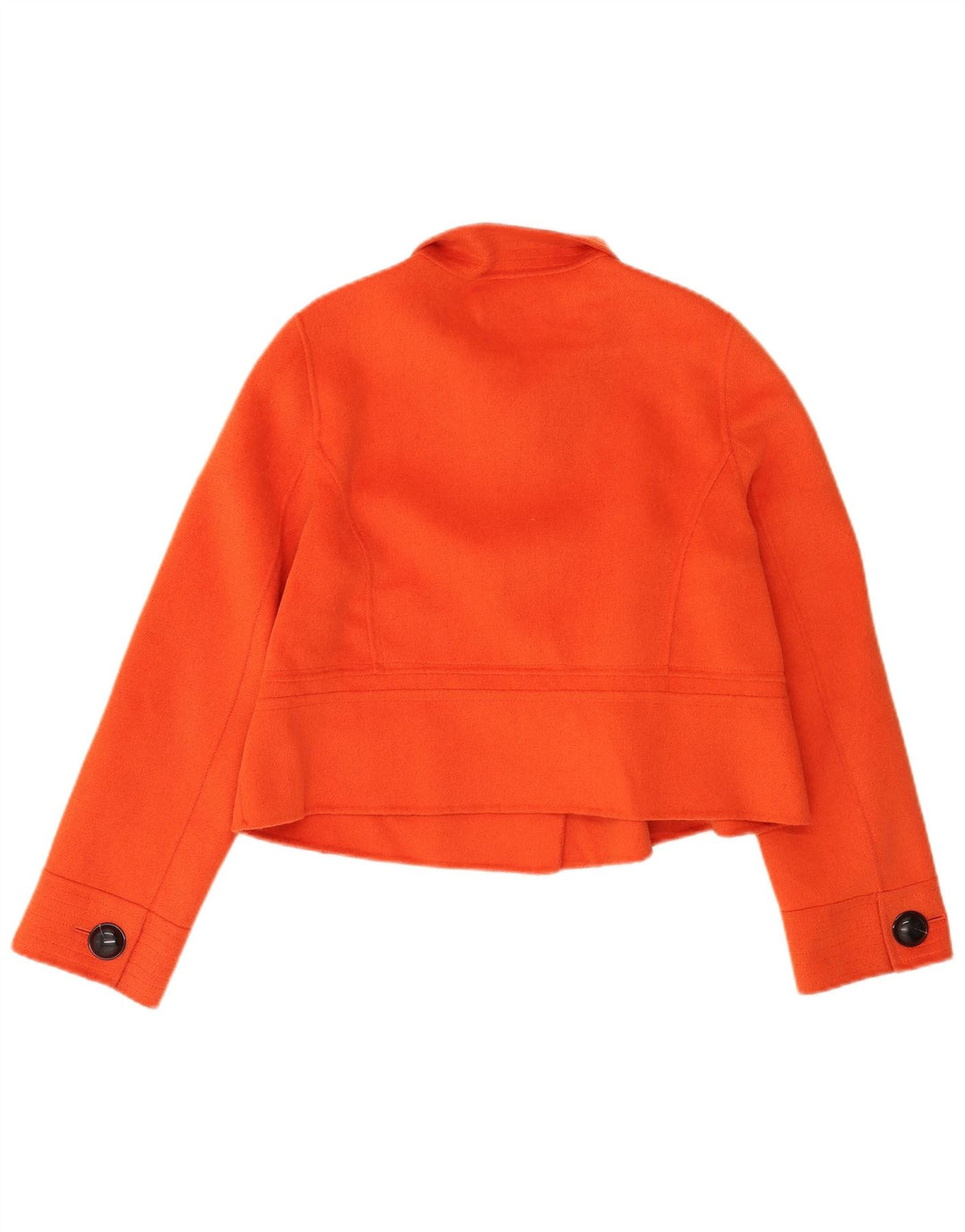 Jaeger Womens 3-knaps Bolero-jakke UK 12 Medium Orange Angora