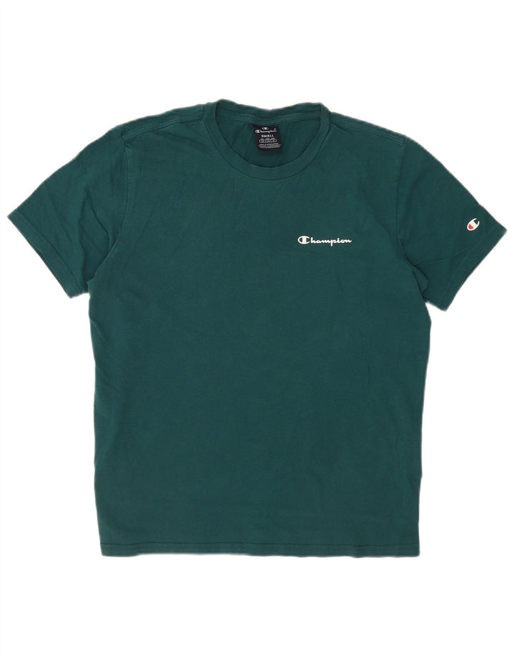 Champion Herre T-Shirt Top Lille Grøn Bomuld