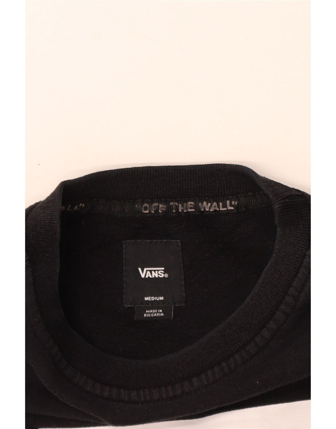 VANS Grafisk sweatshirt til mænd mellem sort bomuld