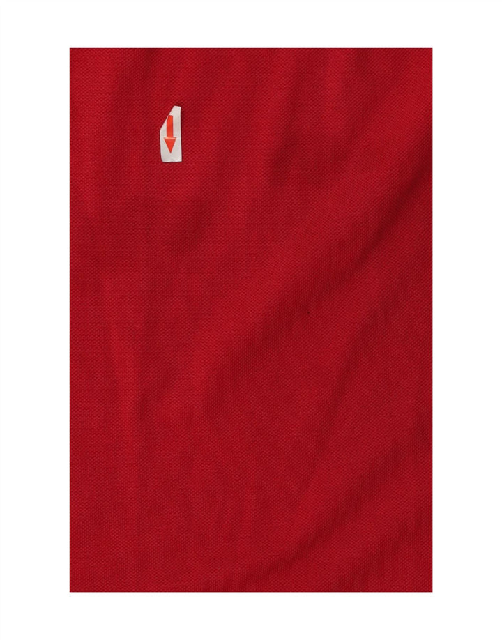 Adidas Polo Shirt til mænd UK 40/42 Medium Rød