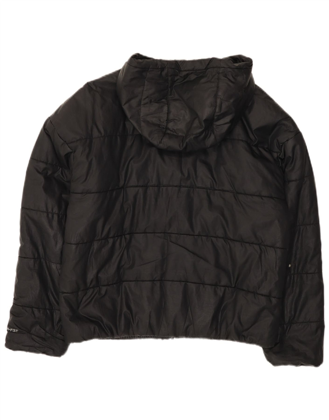 Nike Dame Therma-Fit Oversized polstret jakke UK 10 Lille sort polyester