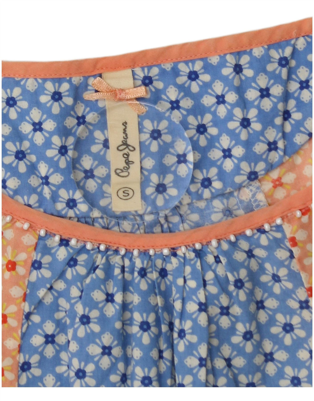 PEPE JEANS Womens Sundress UK 10 Small Multicoloured Floral