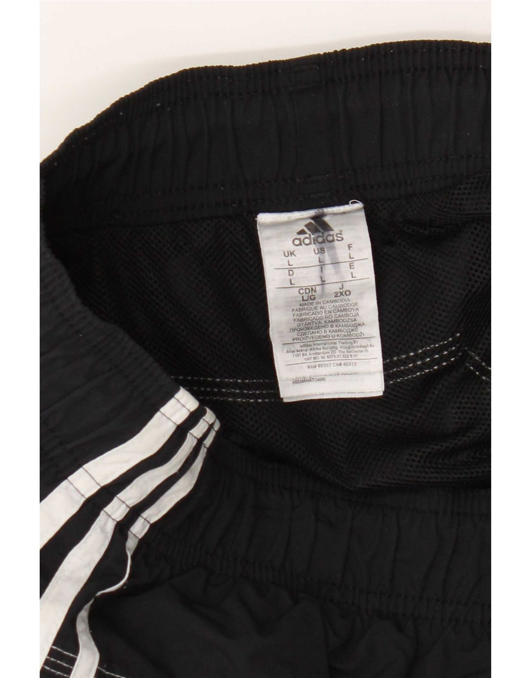 Adidas Badeshorts til mænd store sorte polyamid