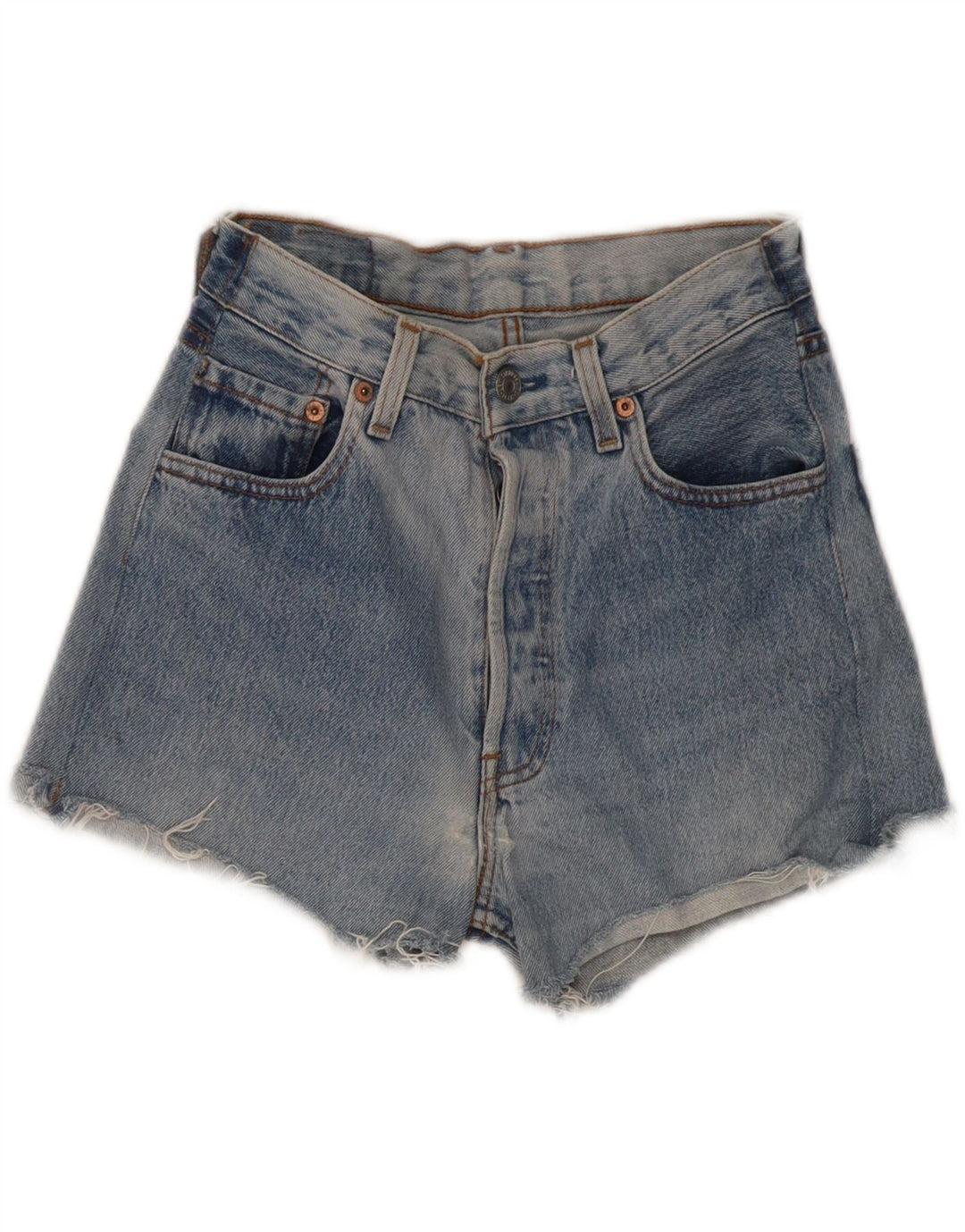 LEVI'S Womens 501 Denim Shorts W30 Medium Blue Vintage Levi's and Second-Hand Levi's from Messina Hembry 