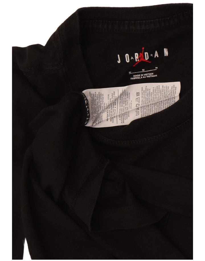Jordan Herre Air Graphic T-Shirt Top Medium Sort Bomuld