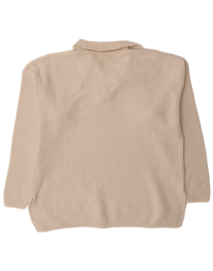 Marks & Spencer Dame Oversized UK 14 Medium Off White Bomuld