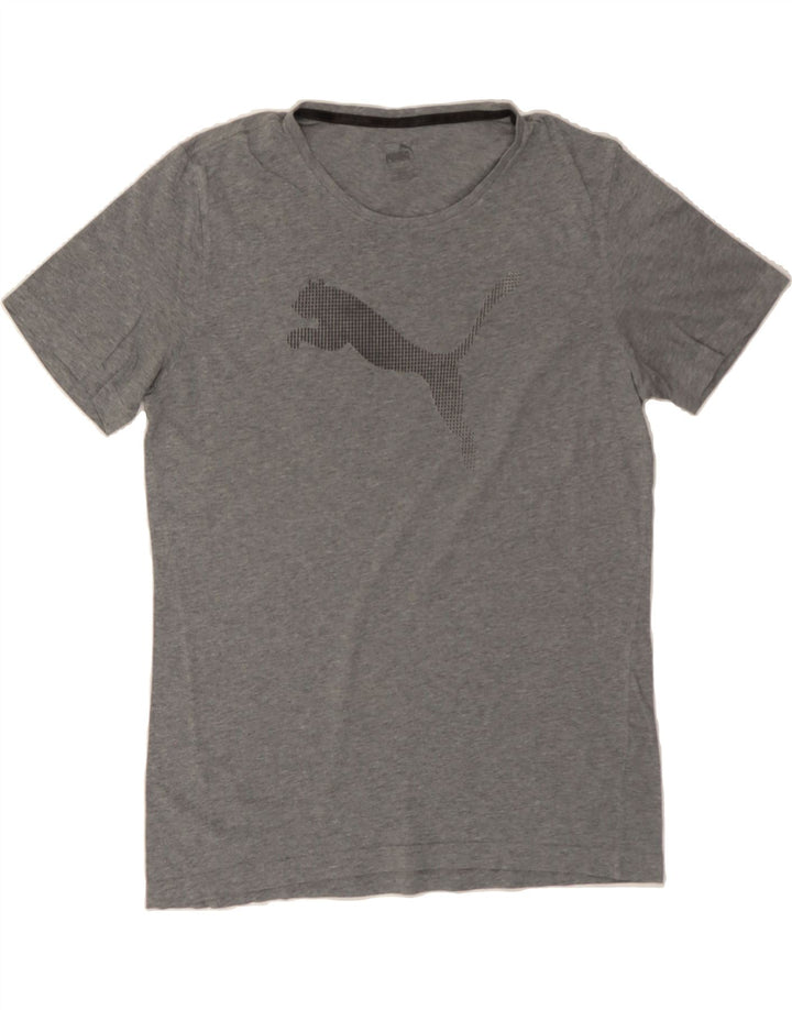 PUMA Mens Graphic T-Shirt Top Medium Grey Vintage Puma and Second-Hand Puma from Messina Hembry 