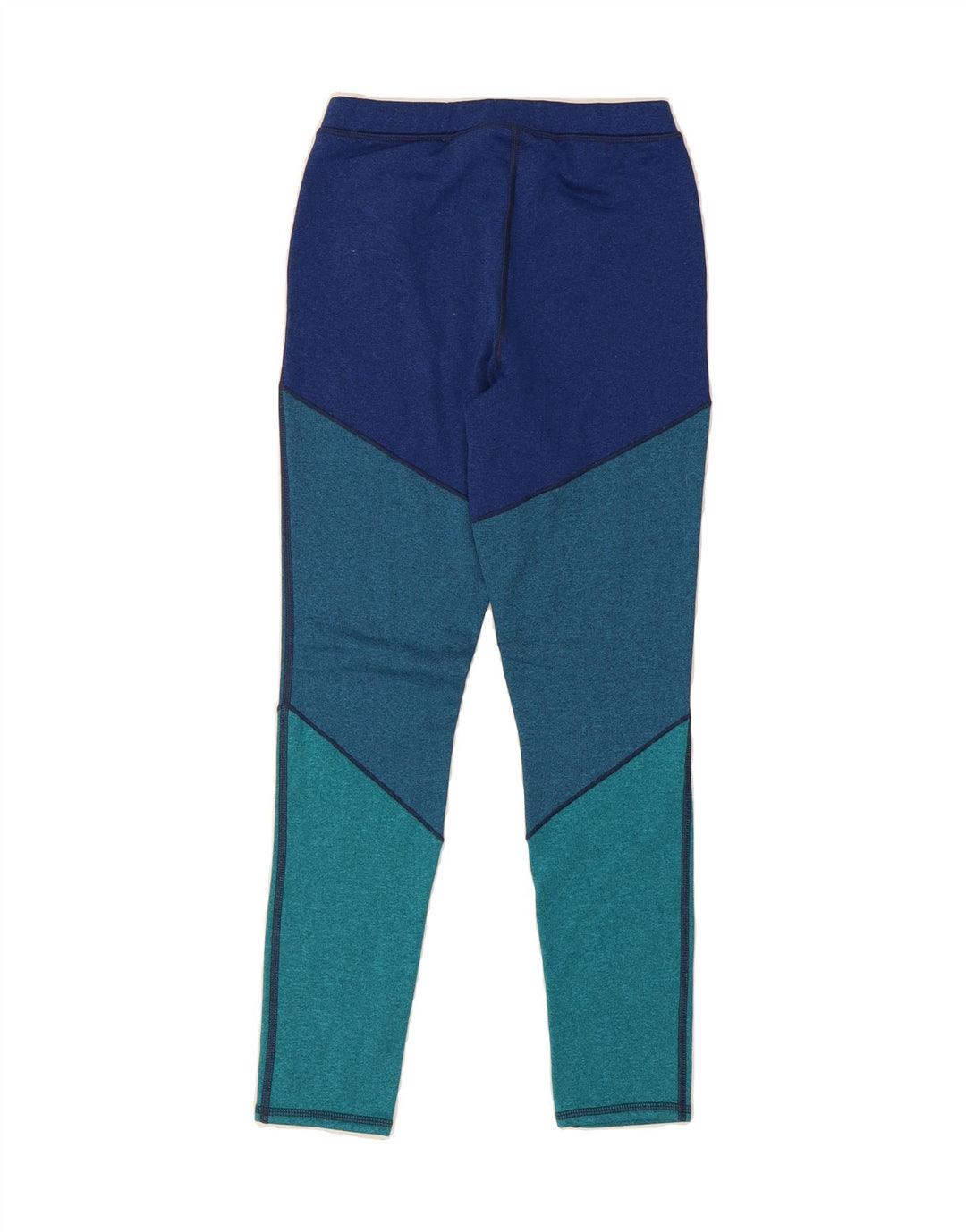 L.L.BEAN Girls Leggings 11-12 Years Navy Blue Colourblock Polyester Vintage L.L.Bean and Second-Hand L.L.Bean from Messina Hembry 