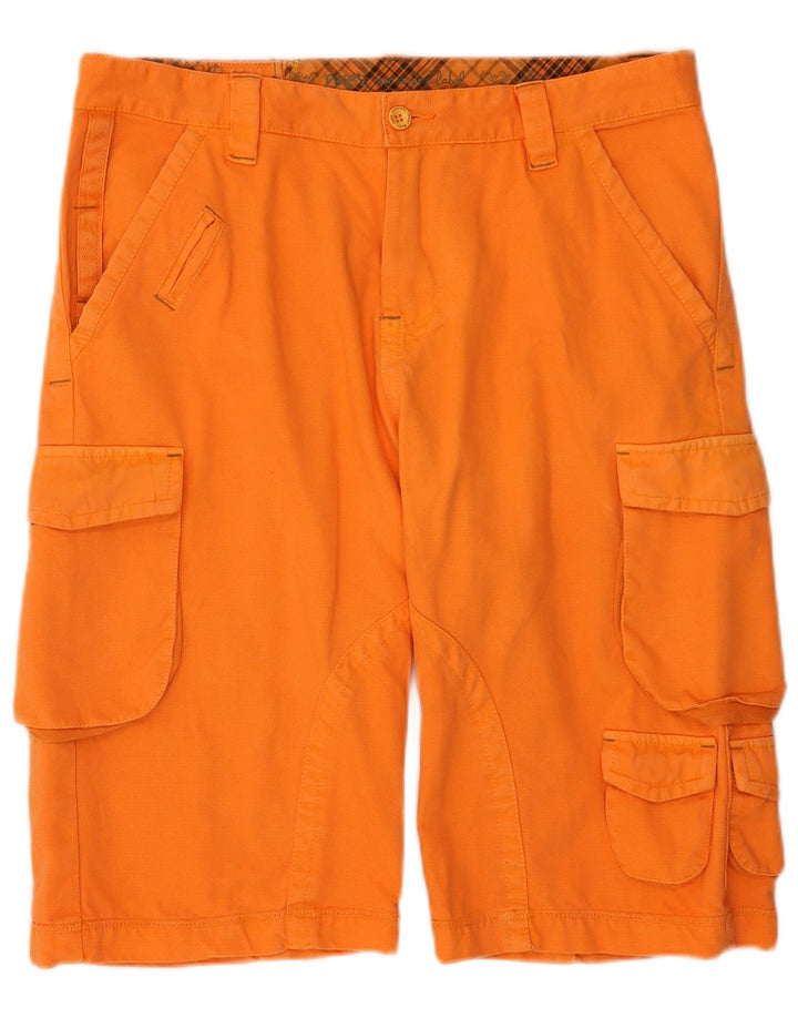 OXER Herre Cargo Shorts IT 52 XL W36 Orange Bomuld