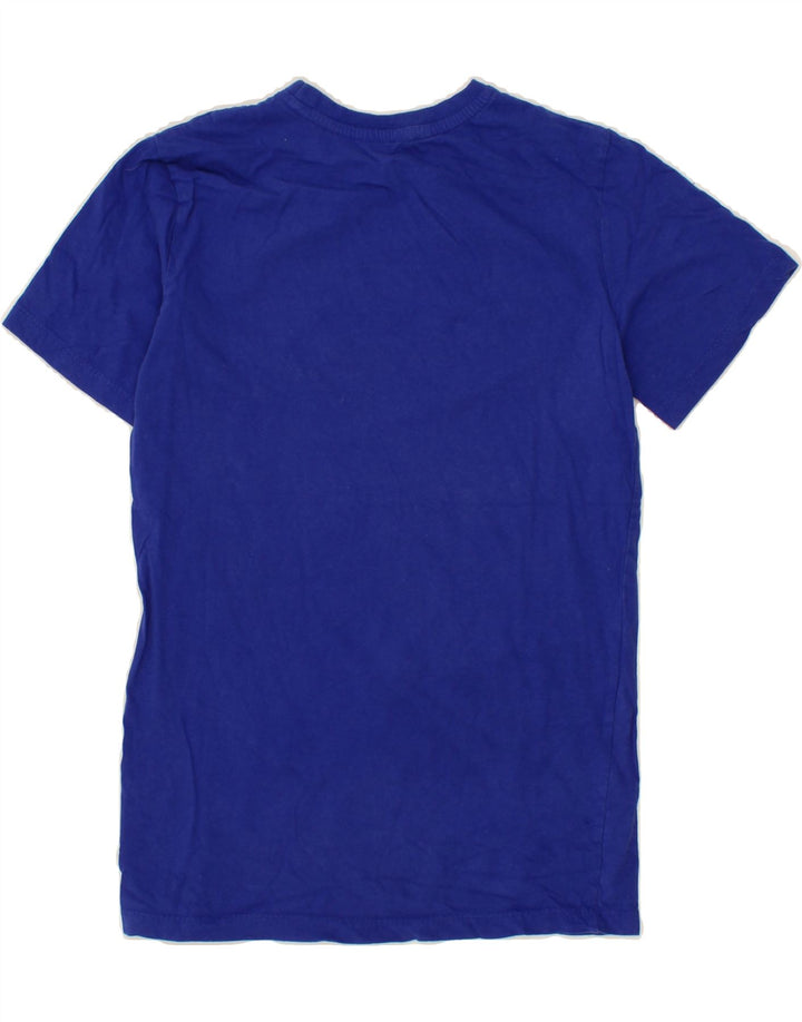 REEBOK Boys Graphic T-Shirt Top 14-15 Years Blue Cotton Vintage Reebok and Second-Hand Reebok from Messina Hembry 
