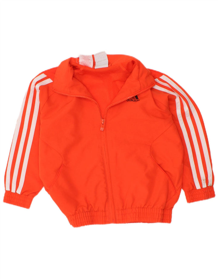 Adidas Drenge Træningsdragt Topjakke 3-4 År Orange Polyester