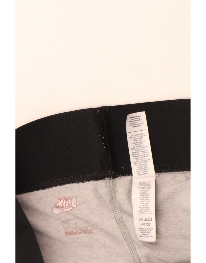 NIKE Grafiske Leggings til kvinder UK 16 Stort gråt bomuld