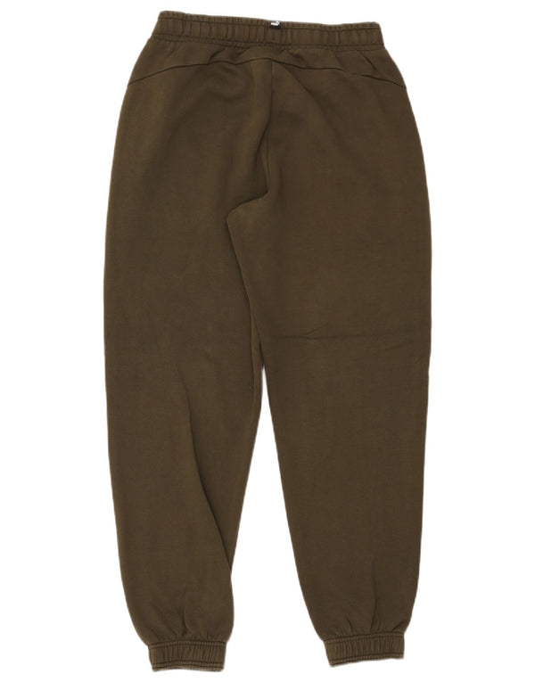 Puma Drenge Træningsdragt Bukser Joggers 15-16 år Khaki Bomuld