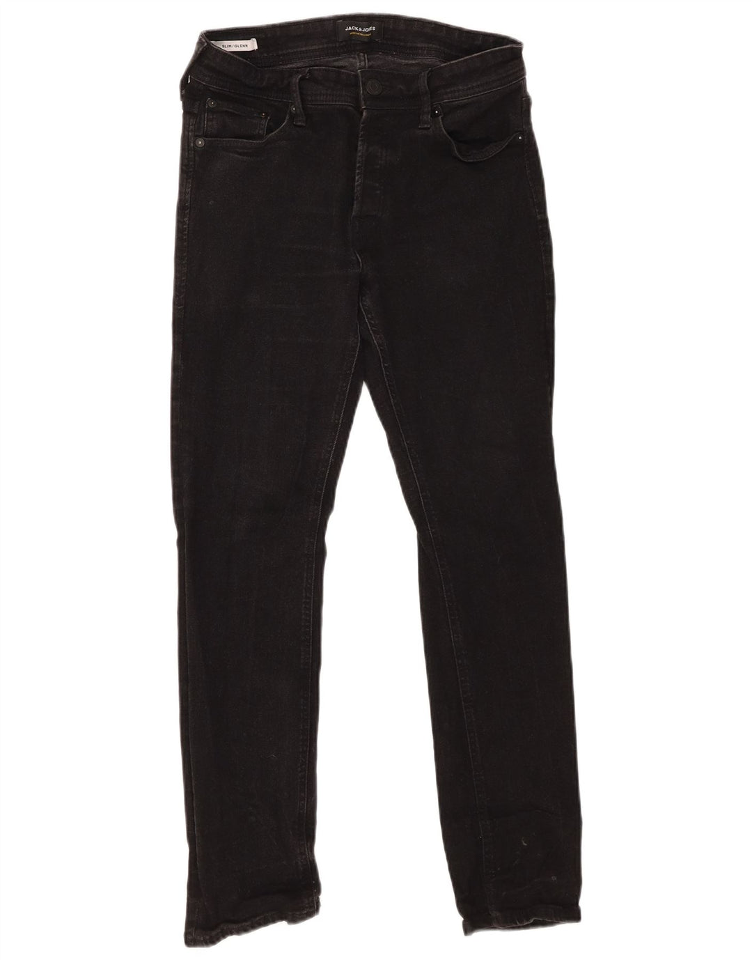 Jack & Jones Herre GLENN Slim Jeans W30 L30 Sort Bomuld